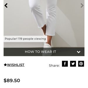 Chicos So Slimming Girlfriend Crop white jeans